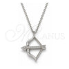 Collares con Dije 04.336.0060.16 Plata Rodinada, con Zirconia Cubica Blanca, Pulido, Rodinado (Grosor 01 MM, 16 Pulgadas de Largo)