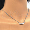 Collares con Dije 04.336.0064.16 Plata Rodinada, con Zirconia Cubica Blanca, Pulido, Rodinado (Grosor 01 MM, 16 Pulgadas de Largo)