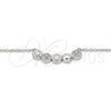 Collares con Dije 04.336.0064.16 Plata Rodinada, con Zirconia Cubica Blanca, Pulido, Rodinado (Grosor 01 MM, 16 Pulgadas de Largo)