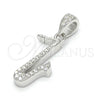 Dije Elegante 05.336.0028 Plata Rodinada, con Zirconia Cubica Blanca, Pulido, Rodinado