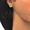 Arete Dormilona 02.284.0013 Oro Laminado, con Blanca Zirconia Cubica, Pulido, Tono Dorado