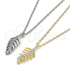 Collares con Dije 04.337.0009.1.16 Plata Rodinada, con Micro Pave Blanca, Pulido, Tono Dorado (Grosor 01 MM, 16 Pulgadas de Largo)