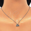 Collares con Dije 04.337.0010.16 Plata Rodinada, Diseño de Elefante, Pulido, Rodinado (Grosor 01 MM, 16 Pulgadas de Largo)