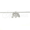 Collares con Dije 04.337.0010.16 Plata Rodinada, Diseño de Elefante, Pulido, Rodinado (Grosor 01 MM, 16 Pulgadas de Largo)