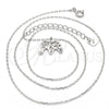 Collares con Dije 04.337.0010.16 Plata Rodinada, Diseño de Elefante, Pulido, Rodinado (Grosor 01 MM, 16 Pulgadas de Largo)