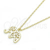 Collares con Dije 04.337.0010.1.16 Plata Rodinada, Diseño de Elefante, Pulido, Tono Dorado (Grosor 01 MM, 16 Pulgadas de Largo)