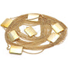 Gargantilla Elegante 04.321.0019.36 Oro Laminado, Pulido, Tono Dorado (02 MM Thickness, 36 Inches Length)