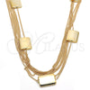 Gargantilla Elegante 04.321.0019.36 Oro Laminado, Pulido, Tono Dorado (02 MM Thickness, 36 Inches Length)