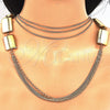 Gargantilla Elegante 04.321.0020.28 Oro Laminado, Pulido, Tono Dorado (03 MM Thickness, 28 Inches Length)