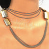 Gargantilla Elegante 04.321.0020.28 Oro Laminado, Pulido, Tono Dorado (03 MM Thickness, 28 Inches Length)