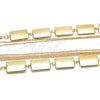Gargantilla Elegante 04.321.0020.28 Oro Laminado, Pulido, Tono Dorado (03 MM Thickness, 28 Inches Length)