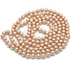 Gargantilla Elegante 04.321.0027.3.60 Oro Laminado, con Rosa Perla, Pulido, Crudo (08 MM Thickness, 60 Inches Length)