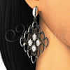 Arete Colgante 02.268.0081 Oro Laminado, con Blanca Zirconia Cubica, Pulido, Tono Dorado