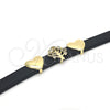 Pulsera Elegante 03.63.1928.08 Oro Laminado, Diseño de Ãrbol y Corazón, con Blanca Zirconia Cubica, Pulido, Tono Dorado (10 MM Thickness, 8 Inches Length)