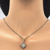 Juego de Arete y Dije de Adulto 10.106.0005 Oro Laminado, Diseño de Mariposa, con Blanca Zirconia Cubica, Pulido, Tono Dorado
