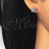 Arete Dormilona 02.174.0082.1 Plata Rodinada, con Micro Pave Blanca, Pulido, Tono Rosado