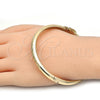 Aro Individual 07.168.0017.05 Oro Laminado, Diamantado, Tono Dorado (06 MM Thickness, Size 5 (2.50 Diameter))