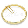 Aro Individual 07.168.0017.05 Oro Laminado, Diamantado, Tono Dorado (06 MM Thickness, Size 5 (2.50 Diameter))