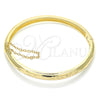 Aro Individual 07.168.0017.05 Oro Laminado, Diamantado, Tono Dorado (06 MM Thickness, Size 5 (2.50 Diameter))