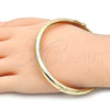 Aro Individual 07.168.0018.05 Oro Laminado, Diamantado, Tono Dorado (06 MM Thickness, Size 5 (2.50 Diameter))
