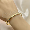 Aro Individual 07.168.0018.05 Oro Laminado, Diamantado, Tono Dorado (06 MM Thickness, Size 5 (2.50 Diameter))