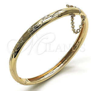 Aro Individual 07.168.0018.05 Oro Laminado, Diamantado, Tono Dorado (Grosor 06 MM, Talla 5 (2,50 de Diámetro))