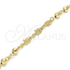 Pulsera Elegante 03.63.1956.07 Oro Laminado, Diseño de Tortuga, Pulido, Tono Dorado (06 MM Thickness, 7 Inches Length)