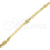 Pulsera Elegante 03.63.1959.08 Oro Laminado, Diseño de Tortuga, Pulido, Tono Dorado (06 MM Thickness, 8 Inches Length)
