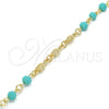 Pulsera Elegante 03.63.1963.07 Oro Laminado, Diseño de Tortuga, Pulido, Tono Dorado (06 MM Thickness, 7 Inches Length)