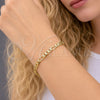 Pulsera Básica 04.213.0141.08 Oro Laminado, Diseño de Figaro, Pulido, Tono Dorado (Calibre 120, Grosor 04.6 MM, 8 Pulgadas de Largo)