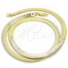 Gargantilla Basica 04.213.0143.20 Oro Laminado, Diseño de Herringbone, Pulido, Tono Dorado (06 MM Thickness, 20 Inches Length)