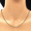 Gargantilla Basica 04.213.0136.30 Oro Laminado, Diseño de Rope, Pulido, Tono Dorado (02 MM Thickness, 30 Inches Length)