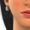 Argolla Huggie 02.210.0149.15 Oro Laminado, con Blanca Zirconia Cubica, Pulido, Dos Tonos