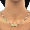 Collar y Pulsera 06.63.0233 Oro Laminado, Pulido, Tono Dorado