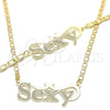 Collar y Pulsera 06.63.0240 Oro Laminado, Pulido, Tono Dorado