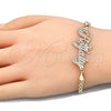 Pulsera Elegante 03.63.1974.08 Oro Laminado, Diseño de Con Nombre, Pulido, Tono Dorado (04 MM Thickness, 8 Inches Length)