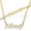 Collar y Pulsera 06.63.0244 Oro Laminado, Pulido, Tono Dorado