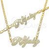 Collar y Pulsera 06.63.0245 Oro Laminado, Pulido, Tono Dorado