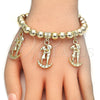Pulsera Bolo Ajustable 03.63.2008.08 Oro Laminado, Pulido, Tono Dorado (08 MM Thickness, 8 Inches Length)