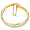 Aro Individual 07.168.0018.04 Oro Laminado, Diamantado, Tono Dorado (Grosor 06 MM, Talla 4 (2,25 de Diámetro))