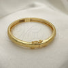 Aro Individual 07.168.0018.04 Oro Laminado, Diamantado, Tono Dorado (Grosor 06 MM, Talla 4 (2,25 de Diámetro))