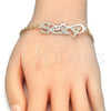 Pulsera Elegante 03.63.2020.08 Oro Laminado, Pulido, Tono Dorado (03 MM Thickness, 8 Inches Length)