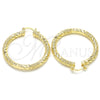Argolla Mediana 02.170.0243.40 Oro Laminado, Diamantado, Tono Dorado