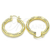 Argolla Mediana 02.170.0125.30 Oro Laminado, Diamantado, Tono Dorado
