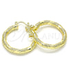 Argolla Mediana 02.170.0125.30 Oro Laminado, Diamantado, Tono Dorado