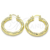 Argolla Mediana 02.170.0125.30 Oro Laminado, Diamantado, Tono Dorado
