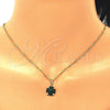 Juego de Arete y Dije de Adulto 10.09.0038.1.18 Oro Laminado, con Esmeralda Zirconia Cubica, Pulido, Tono Dorado