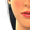 Juego de Arete y Dije de Adulto 10.09.0038.1.18 Oro Laminado, con Esmeralda Zirconia Cubica, Pulido, Tono Dorado