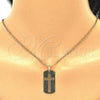 Dije Religioso 05.09.0066 Oro Laminado, Diseño de Cruz, Pulido, Tono Dorado
