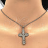 Dije Religioso 05.213.0033 Oro Laminado, Diseño de Crucifijo, Pulido, Tono Dorado
